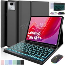 Backlit Keyboard Case With Mouse For Lenovo Tab M11 2024 TB330FU 11