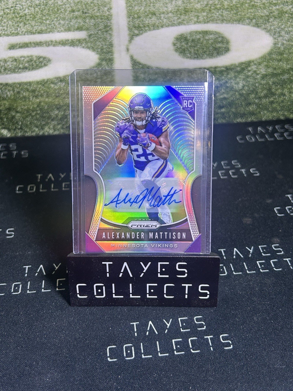 2019 Panini Prizm - Rookies Alexander Mattison #331 Silver Prizm Autographs