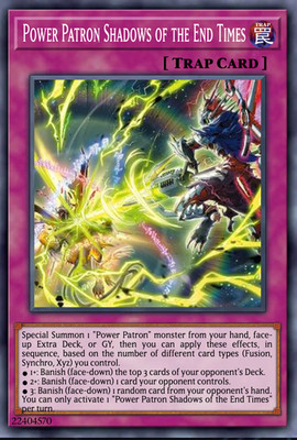 Yugioh 3x Power Patron Shade of the Final Hour CORI-EN071 CHAOS ORIGINS PREORDER
