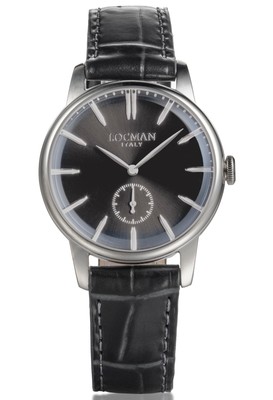 Orologio LOCMAN Collezione 1960 0257A01A-00BKNKPK nero con cinturino in pelle ne