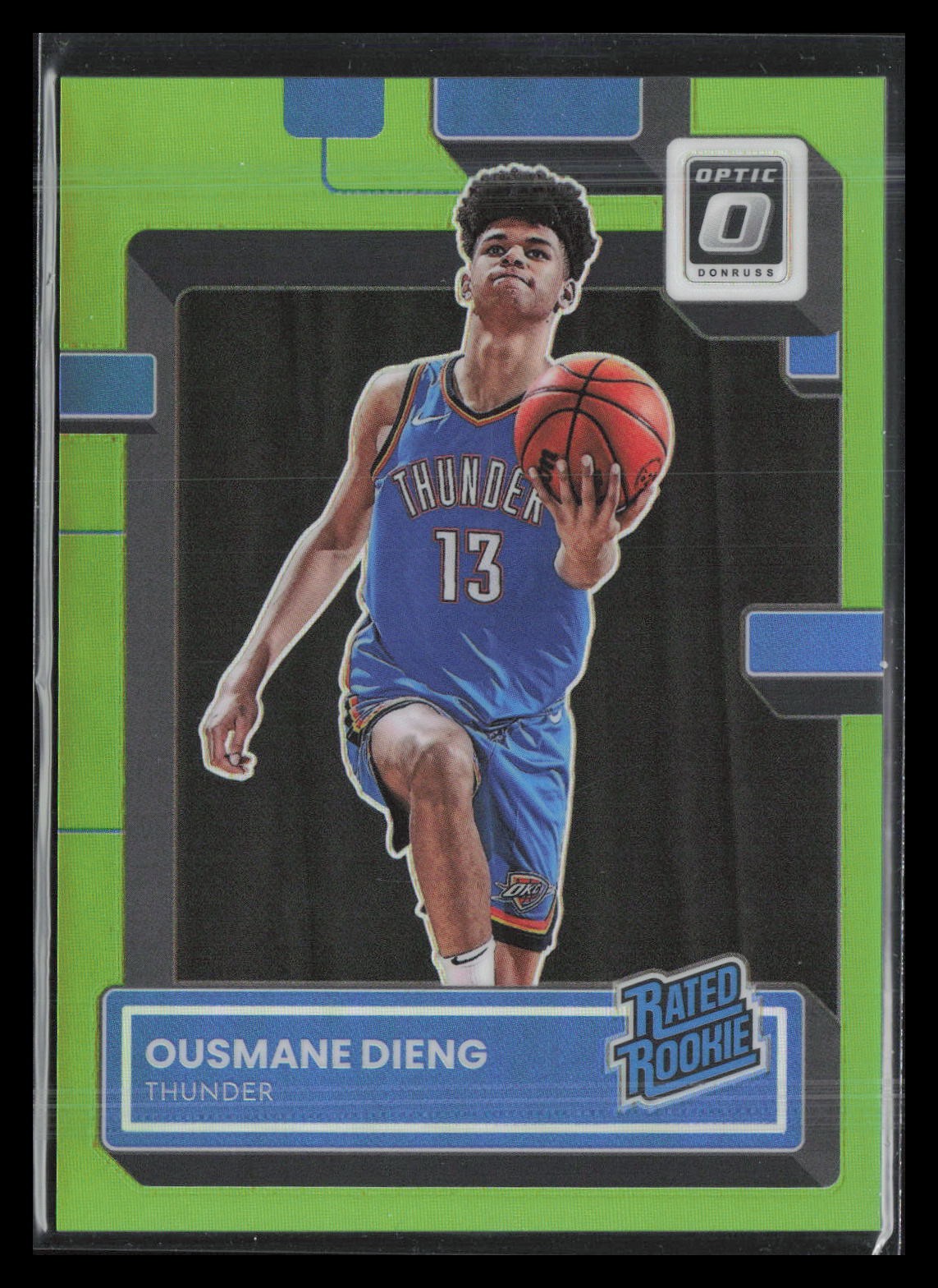 Ousmane Dieng Rated Rookie 2022-23 Donruss Optic #220 Lime Green #/149