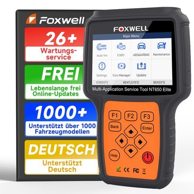 NT650 Elite Auto Diagnose OBD2 Scanner BRT Injektor Codierung DPF ABS TPS Reset