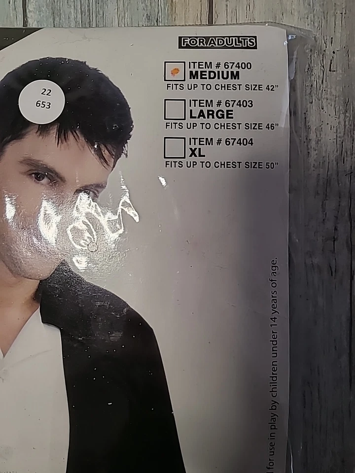 Camisa de Bolos Negra Blanca Años 50 Retro Elegante Disfraz Halloween Accesorio Foto 2 de 4