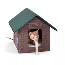 K H Pet Products Outdoor Kitty House, 19 in x 22 in x 17 in