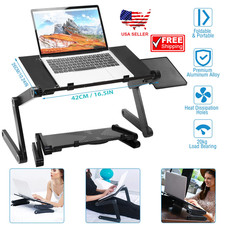    360  Adjustable Laptop Table Stand Lap Sofa Bed Tray Foldable PC Notebook Desk