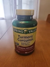 Spring Valley Turmeric Curcumin with Ginger Powder DietarySupplement 500mg 180ct