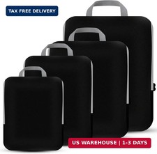 4 Set Compression Packing Cubes Travel - Travel Accessories Expandable Packing O