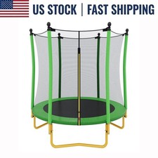 5.5 FT Kids Trampoline Safety Net Enclosure U-Legs Indoor Outdoor Toddler Toy