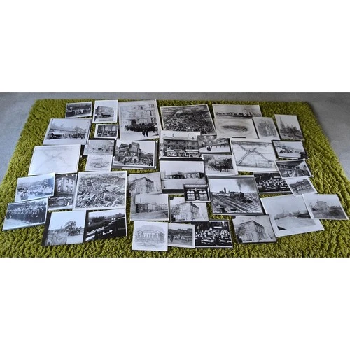 Over 40 old vintage reprint photographs b/w photos of Wakefield West Yorkshire