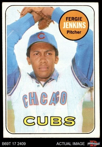 1969 Topps #640 Fergie Jenkins Cubs HOF 4 - VG/EX