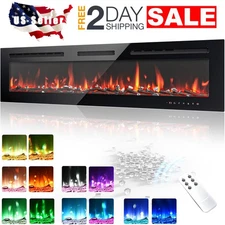 Chimeneas. Electricas Decorativas De Pared LED Para La Sala Modernos 60 Pulgadas