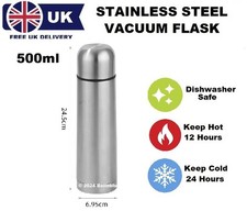 1L Stainless Steel Water Flask Vacuum Insulated Lid Cup Thermos Double Wall Mug