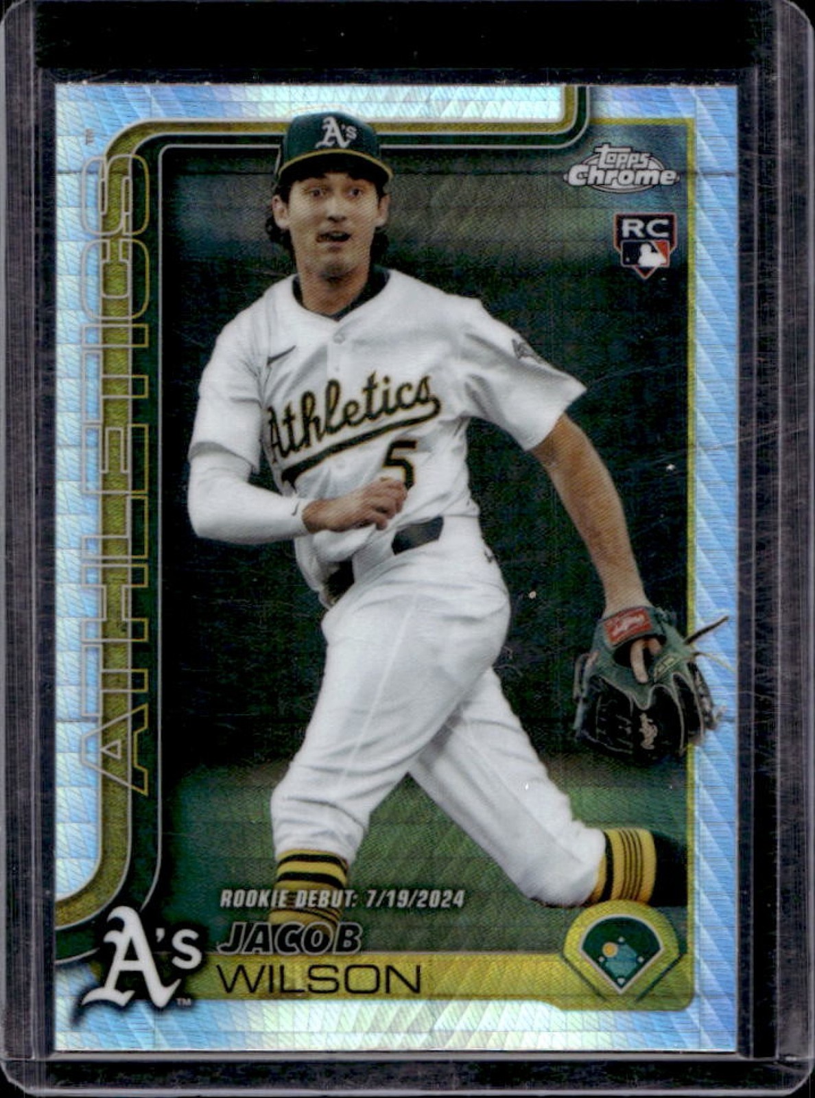 2025 Topps Chrome Update Jacob Wilson RC Prism Refractor #USC150 Athletics