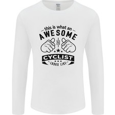 Awesome Cyclist Looks Like This Cycling Mens Long Sleeve T-Shirt