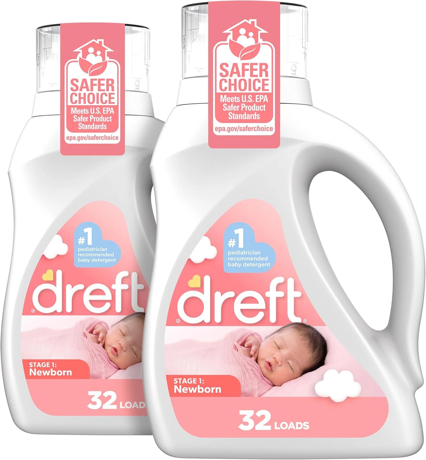 Dreft Newborn Baby Liquid Laundry Detergent, 2 Pack, 32 Loads Each
Opens in a new window or tab