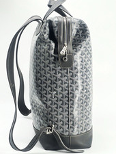 Goyard Cisalpin Gray Geometric Monogram Canvas & Leather Backpack Zip Top