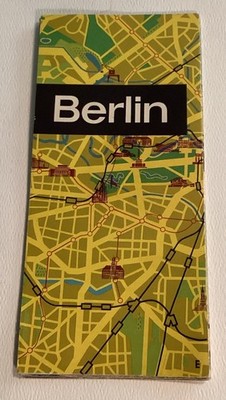 Map Of Berlin Germany 1960s Travel Brochure