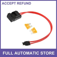 1Set Car Low Profile Mini Fuse Adapter Tap Fuse W/ Blade Style Fuse Universal