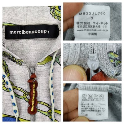 Issey Miyake Mercibeaucoup Short Sleeve Hoodie Tee Half Zip Brazil