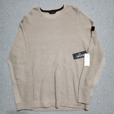 New Rhone Walden Waffle Knit Sweater Stone Marle Raglan Sleeve Mens XXL 2XL 178