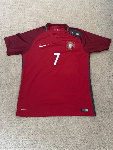 2016/17 Portugal Home Jersey #7 Ronaldo Large Nike Soccer Euro Champions CR7 kit