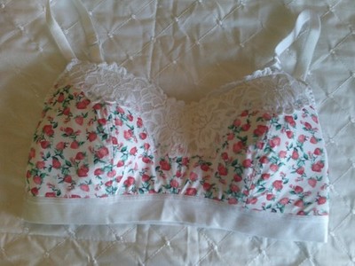 TU hübscher Pull On BH Bralette Gr. UK 14 EURO 42 USA 10 Erdbeeren