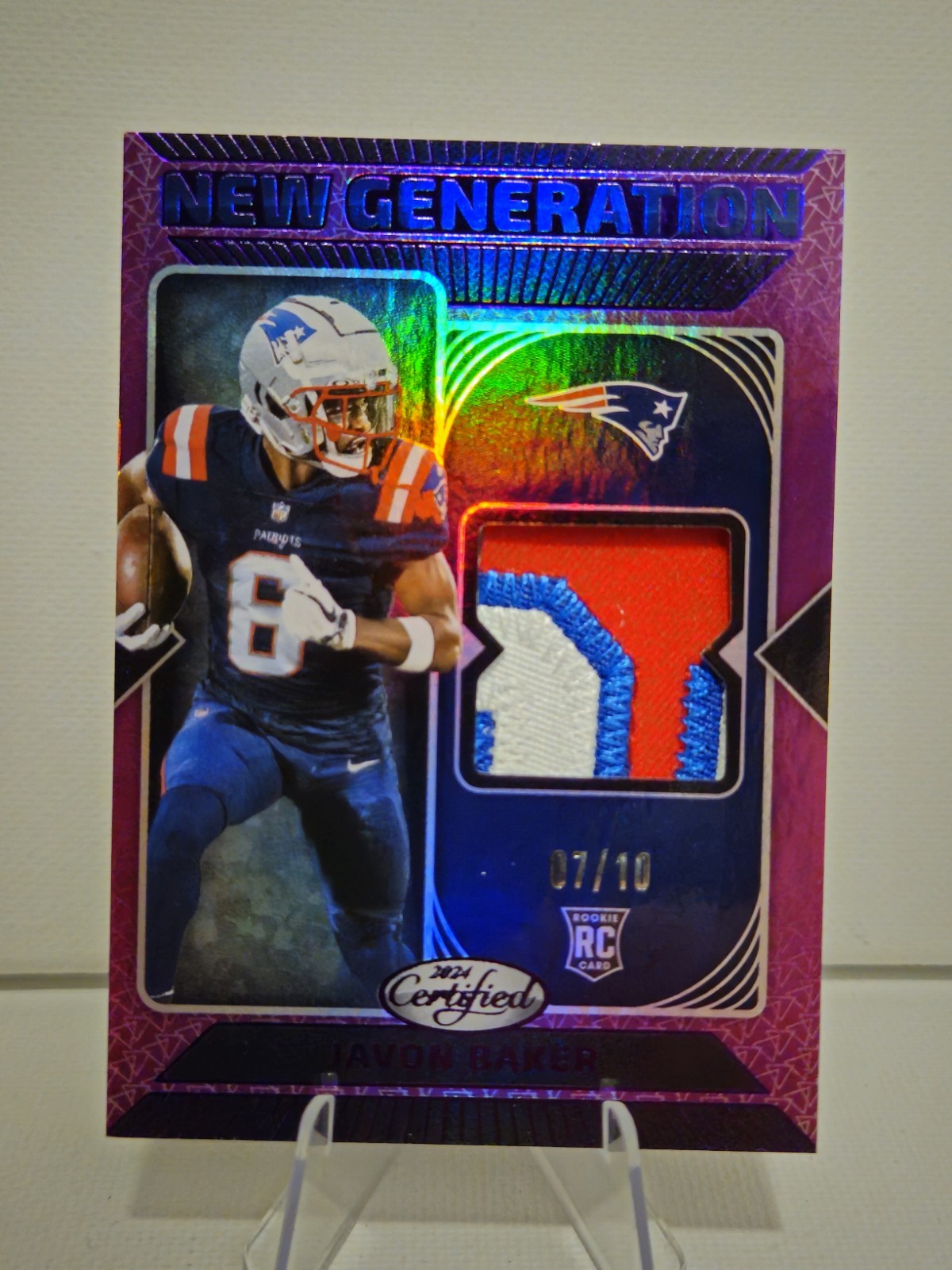 Javon Baker Panini Certified New Generation Jerseys Mirror #NGSJBR Purple