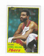 1981-82 TOPPS LIONEL HOLLINS #31 PHILADELPHIA 76ERS