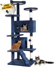 54in Multi-Level Cat Tree Tower Furniture Act...