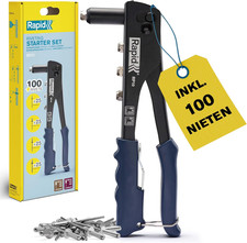 Rapid RP10 Blindnietzange Set Mit 100 Nieten, 3,2&ndash;4,8 Mm