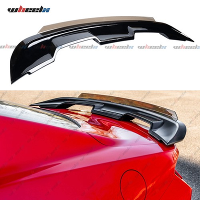 #ad For 2015 2023 Ford Mustang GT500 Style Spoiler W Smoke Gurney Flap Wicker Bill $109.99