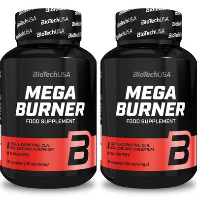 MEGA BURNER - 90-180 Capsules   Effective fat burner Natural ingredients Energy