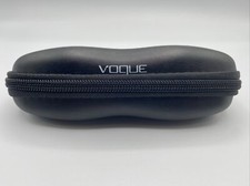 Vogue Black Zippered Clam Shell Eye For Glasses/Sunglasses. Glasses not included