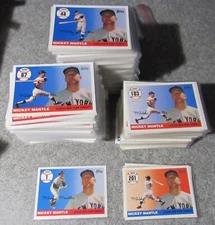 2006 Topps Mickey Mantle Home Run History Pick 1 - 201 Yankees Baseball Cards