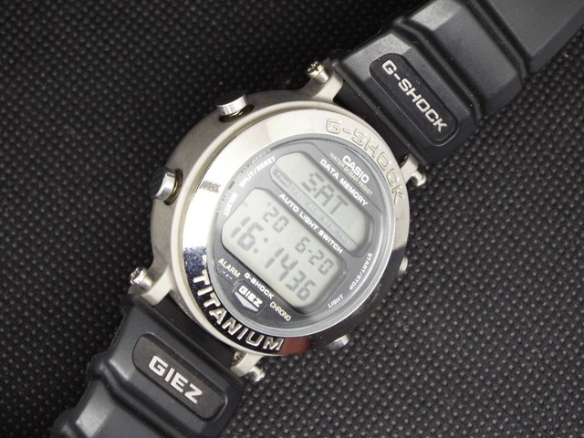 Rare CASIO Vintage Digital Watch G-SHOCK TITANIUM GIEZ 1549 GS-100 DATA 200M for sale online