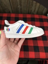 ADIDAS Samoa SUPERSTAR Primary Colors Stripe Sneakers Athletic Size 6K RARE