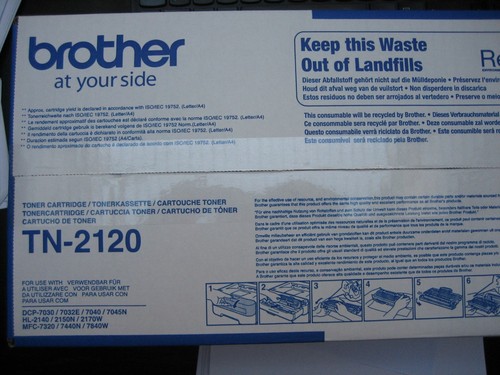 Original Brother Toner TN-2120 DCP-7030 -7040 7045 HL-2150 -2170 MFC-7320 -7840 - Picture 3 of 12