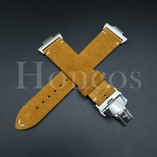 Suede Leather Watch Band Strap Clasp Fits Tissot PRX Adapter Quick Release YL