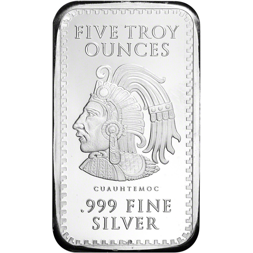 5 oz Golden State Mint Silver Bar Aztec Calendar .999 Fine | eBay