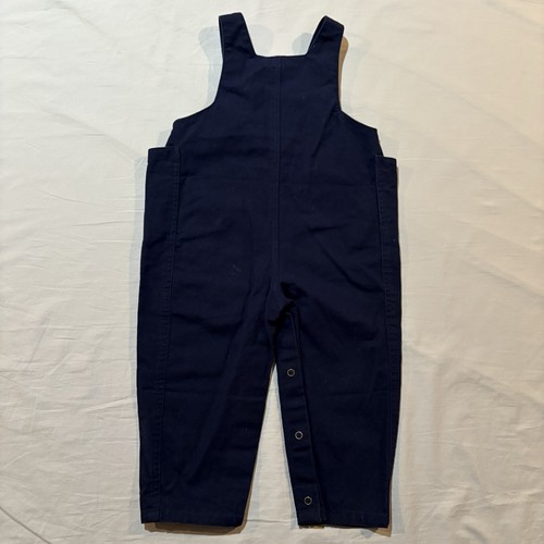 Vintage Winnie The Pooh Baby Overalls 24m Canvas Lighthouse Disney 90s - Picture 2 of 11