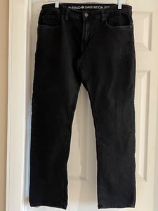Buffalo David Bitton 1972 Black denim jeans MINT 32X32 COTTON STRETCH runs large