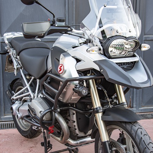 Engine protection cylinder steel tubular couple BLACK BMW R1200GS 04-12 - Picture 2 of 12