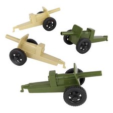 TimMee Processed Plastic M3 ARTILLERY OD GREEN TAN Tim Mee Plastic Army Cannon