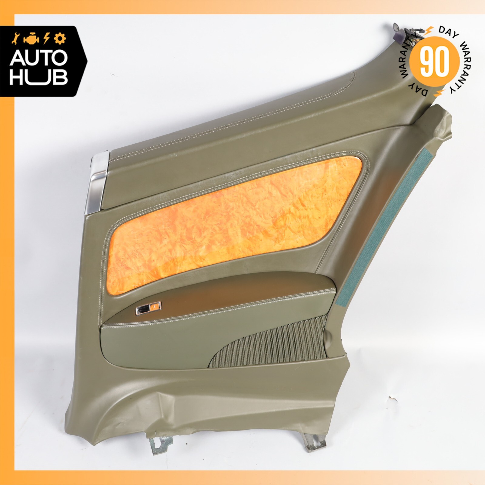 03-10 Bentley Continental GT Rear Passenger Side Interior Door Panel Green OEM