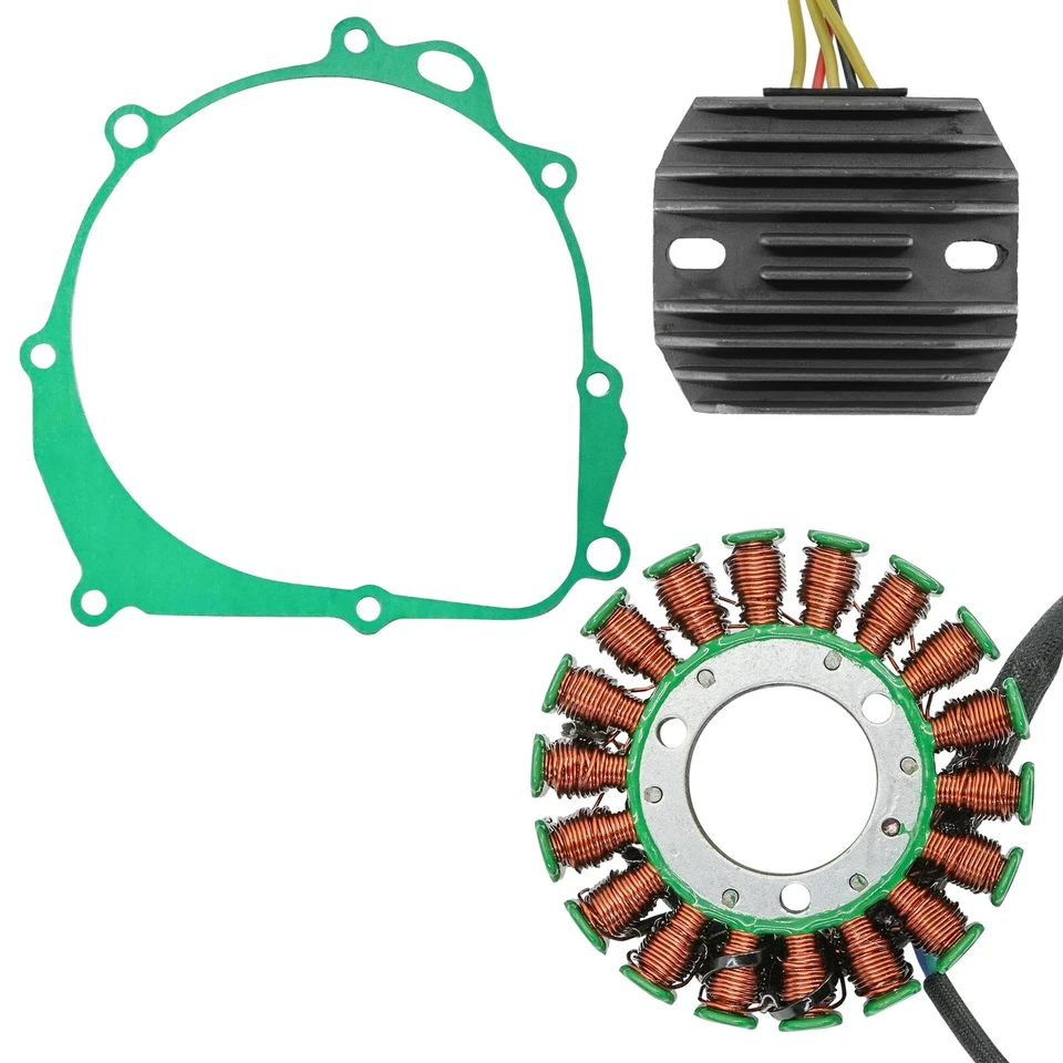 Estator y regulador rectificador con junta para Kawasaki KLX400 2003-2004 Foto 4 de 4