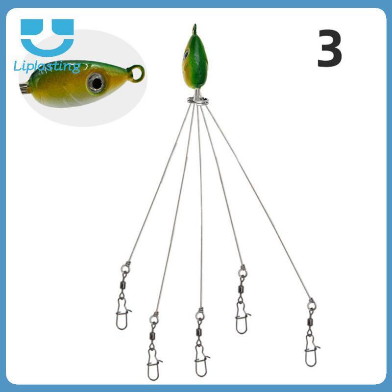 5-Arm Umbrella Rig Head Swimming Bait for Bass Fishing Lure Group