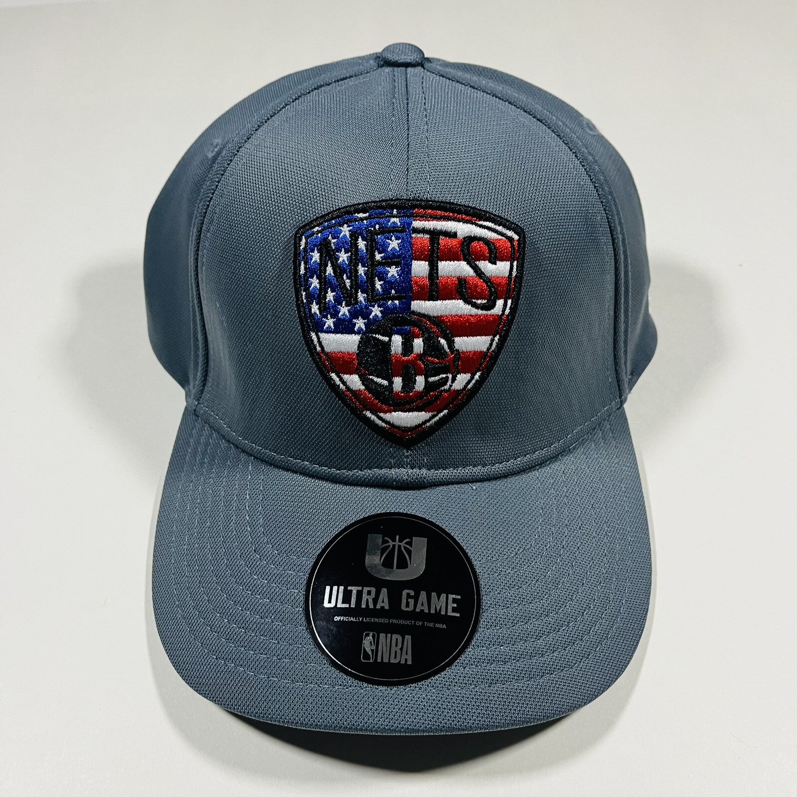 Ultra Game NBA Brooklyn Nets American Flag Patriotic Men’s OSFA Hat Cap NEW