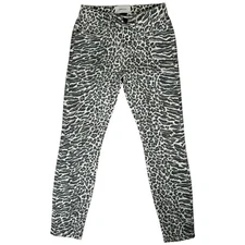 Current/Elliott The Stiletto Skinny Jeans Size 23 Leopard Print Low Rise Ankle