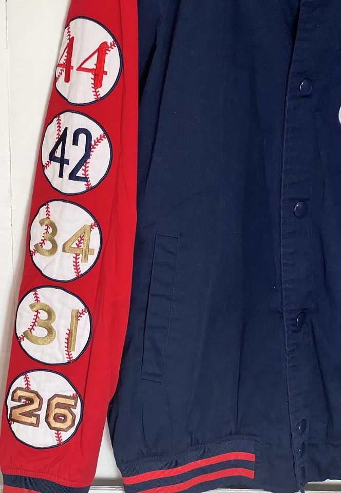 Chaqueta de Campeones de la Serie Mundial de los Cardenales de San Luis Hombres Talla M MLB Abrigo Universitario Foto 3 de 4