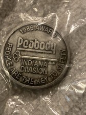 Vintage Peabody Coal 198y Award People Are The Key To Safety Belt Buckle Indiana